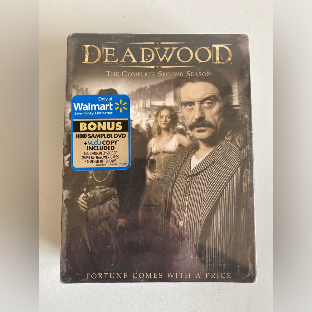 4/$20 Deadwood Complete 2nd Season Unopened DVD Box Set